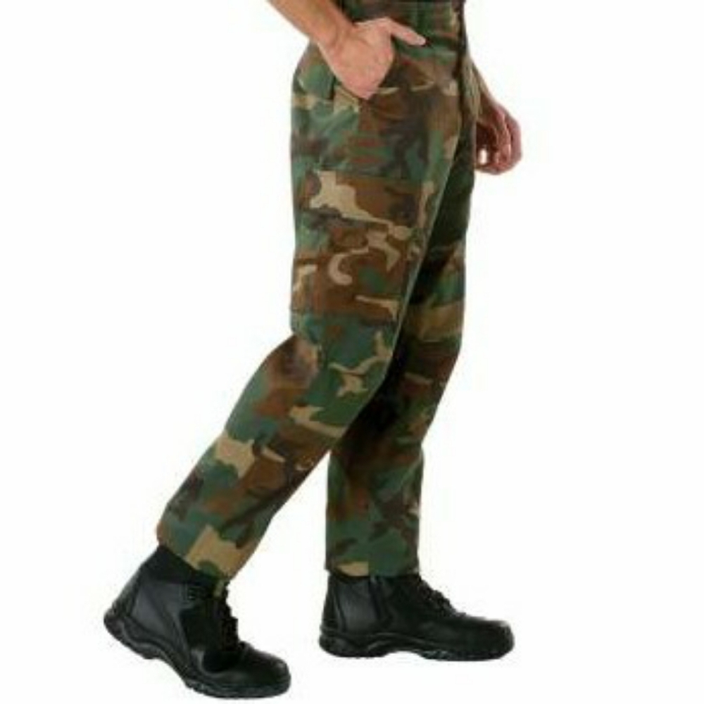 Rothco Pants Tactical BDU Woodland Camo Cargo Pocket Military Hunting Size Small